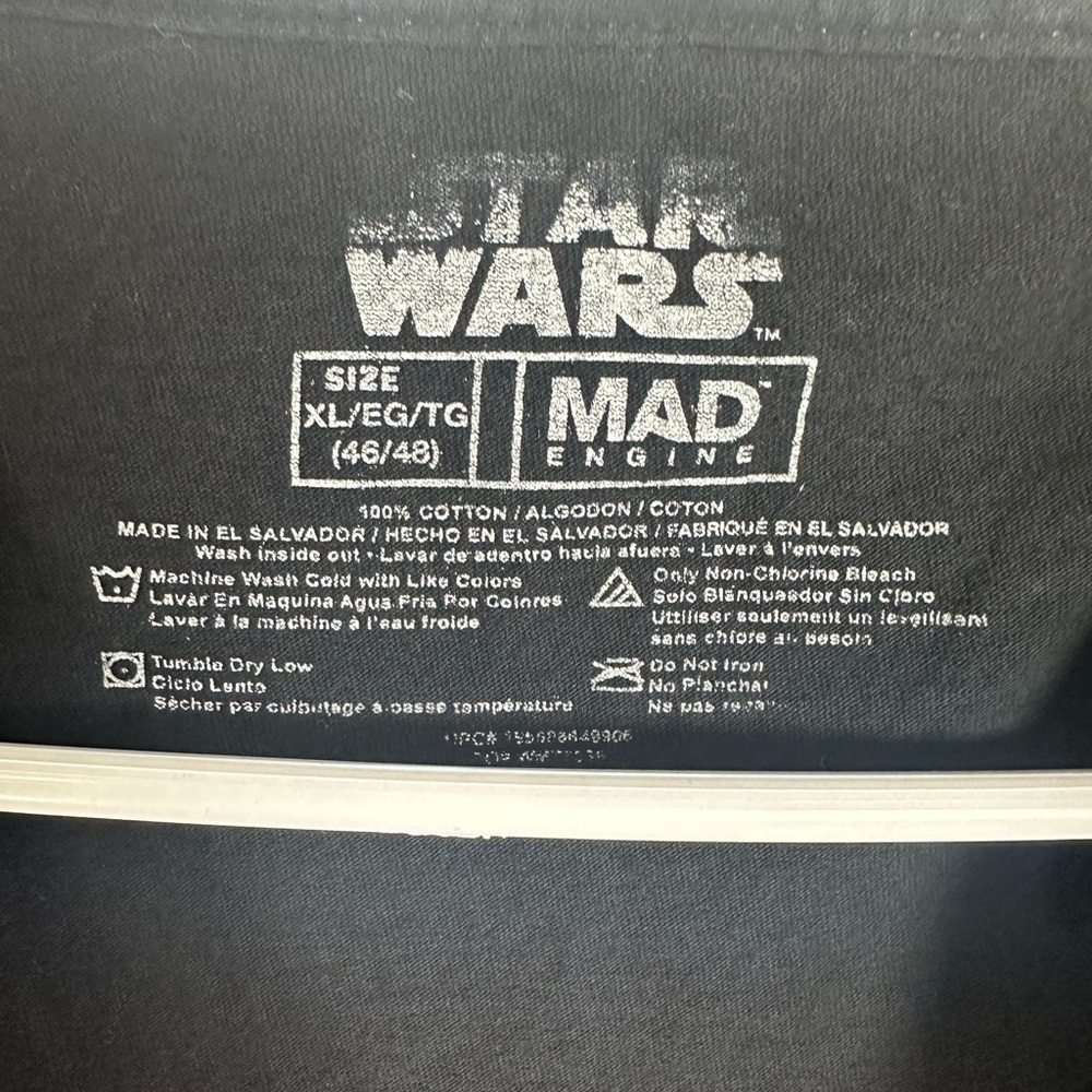 MAD Engine Star Wars Black Graphic T-Shirt Retro Star Duel size XL - Picture 3 of 5